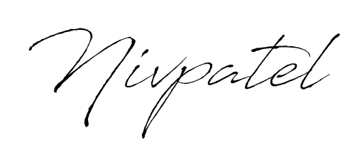 Upgrade your professional image with Nivpatel signature created with Antro_Vectra font. Fast, free, and watermark-free download. Nivpatel signature style 6 images and pictures png