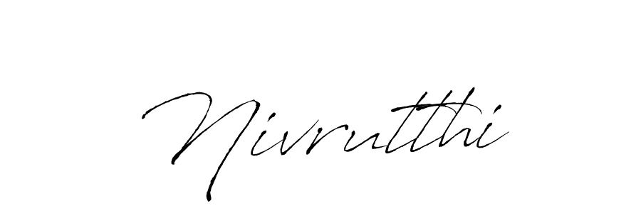 Design your own signature with our free online signature maker. With this signature software, you can create a handwritten (Antro_Vectra) signature for name Nivrutthi. Nivrutthi signature style 6 images and pictures png
