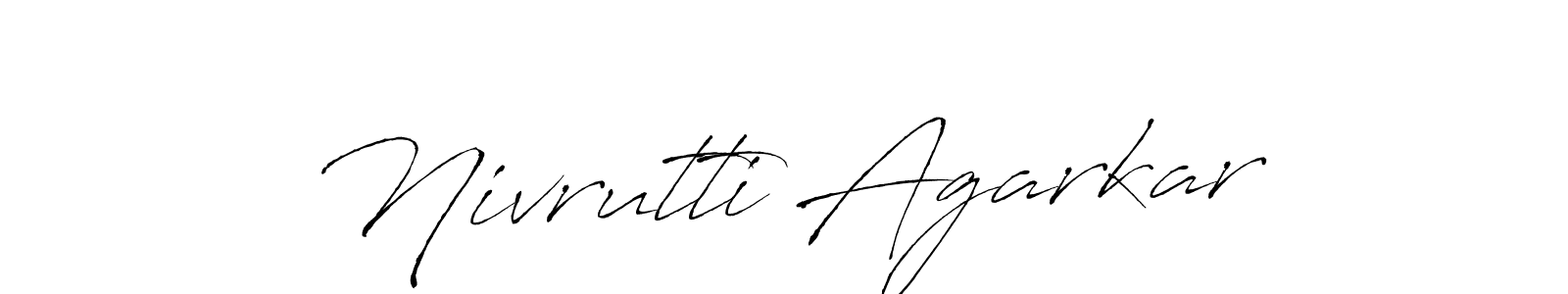 The best way (Antro_Vectra) to make a short signature is to pick only two or three words in your name. The name Nivrutti Agarkar include a total of six letters. For converting this name. Nivrutti Agarkar signature style 6 images and pictures png