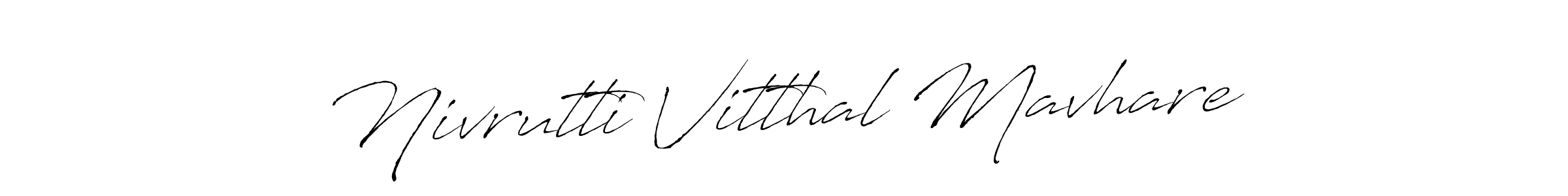 Make a beautiful signature design for name Nivrutti Vitthal Mavhare. With this signature (Antro_Vectra) style, you can create a handwritten signature for free. Nivrutti Vitthal Mavhare signature style 6 images and pictures png