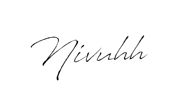 Similarly Antro_Vectra is the best handwritten signature design. Signature creator online .You can use it as an online autograph creator for name Nivuhh. Nivuhh signature style 6 images and pictures png