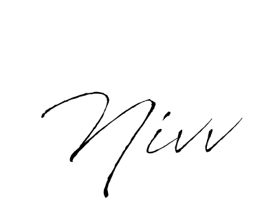 Create a beautiful signature design for name Nivv. With this signature (Antro_Vectra) fonts, you can make a handwritten signature for free. Nivv signature style 6 images and pictures png