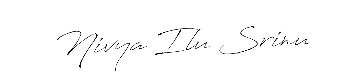 Nivya Ilu Srinu stylish signature style. Best Handwritten Sign (Antro_Vectra) for my name. Handwritten Signature Collection Ideas for my name Nivya Ilu Srinu. Nivya Ilu Srinu signature style 6 images and pictures png