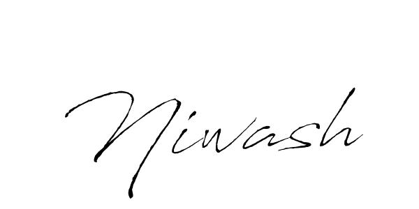 Design your own signature with our free online signature maker. With this signature software, you can create a handwritten (Antro_Vectra) signature for name Niwash. Niwash signature style 6 images and pictures png