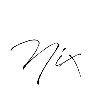 How to make Nix signature? Antro_Vectra is a professional autograph style. Create handwritten signature for Nix name. Nix signature style 6 images and pictures png