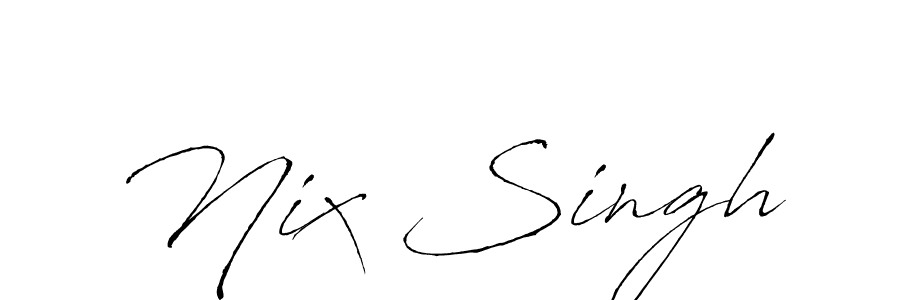 Here are the top 10 professional signature styles for the name Nix Singh. These are the best autograph styles you can use for your name. Nix Singh signature style 6 images and pictures png