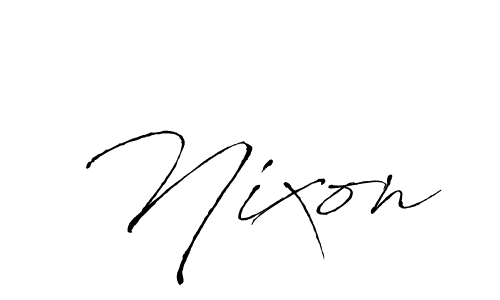 Create a beautiful signature design for name Nixon. With this signature (Antro_Vectra) fonts, you can make a handwritten signature for free. Nixon signature style 6 images and pictures png