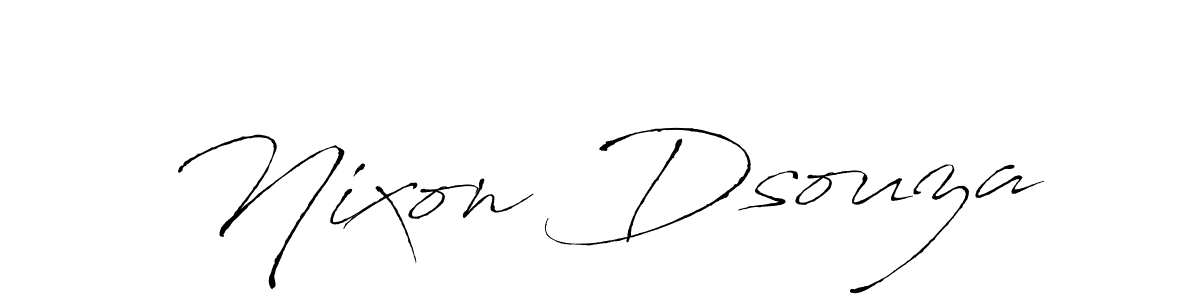 Antro_Vectra is a professional signature style that is perfect for those who want to add a touch of class to their signature. It is also a great choice for those who want to make their signature more unique. Get Nixon Dsouza name to fancy signature for free. Nixon Dsouza signature style 6 images and pictures png