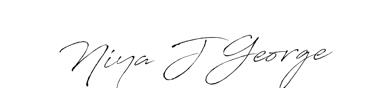 Also we have Niya J George name is the best signature style. Create professional handwritten signature collection using Antro_Vectra autograph style. Niya J George signature style 6 images and pictures png