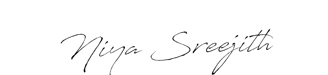 You should practise on your own different ways (Antro_Vectra) to write your name (Niya Sreejith) in signature. don't let someone else do it for you. Niya Sreejith signature style 6 images and pictures png