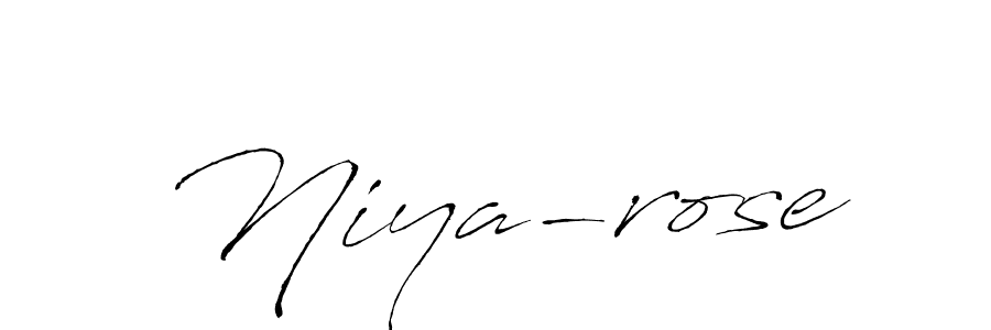 Similarly Antro_Vectra is the best handwritten signature design. Signature creator online .You can use it as an online autograph creator for name Niya-rose. Niya-rose signature style 6 images and pictures png