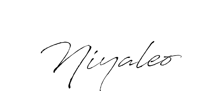 How to make Niyaleo signature? Antro_Vectra is a professional autograph style. Create handwritten signature for Niyaleo name. Niyaleo signature style 6 images and pictures png