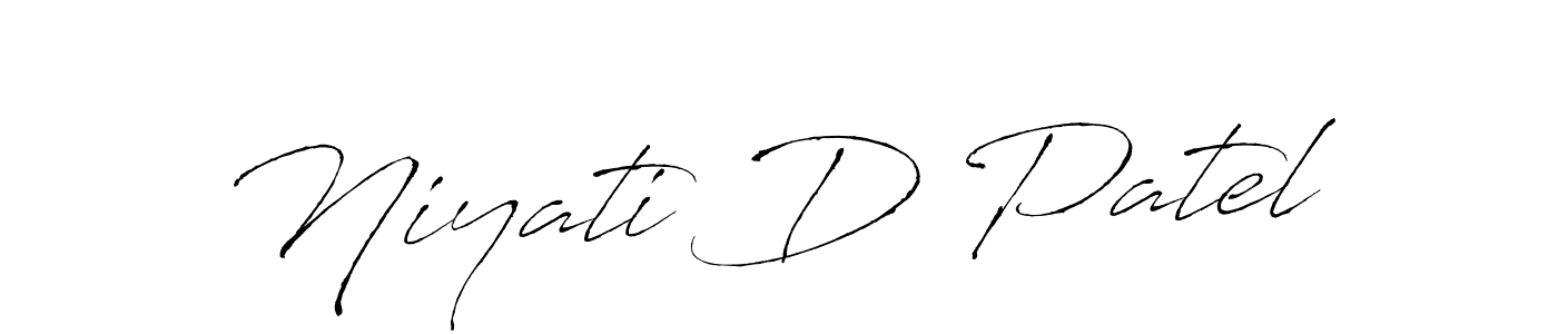 How to make Niyati D Patel signature? Antro_Vectra is a professional autograph style. Create handwritten signature for Niyati D Patel name. Niyati D Patel signature style 6 images and pictures png