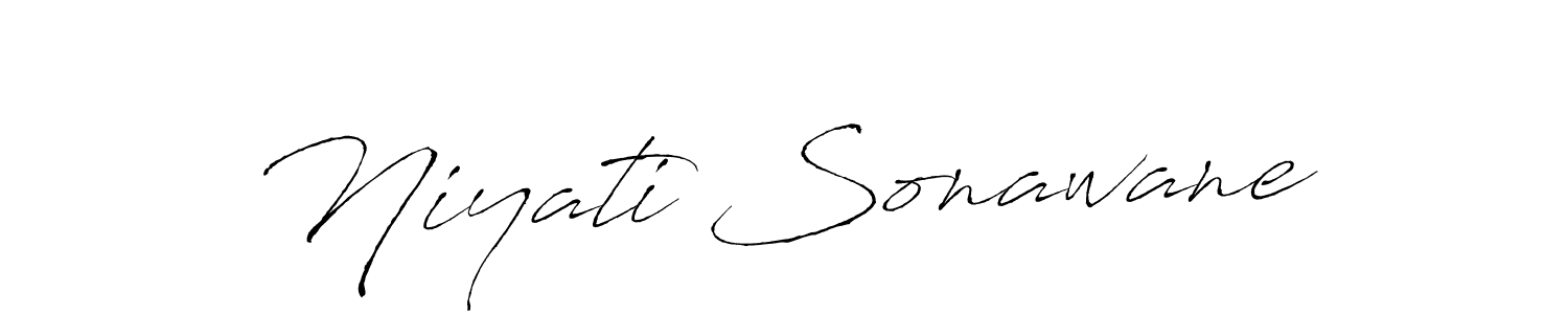 How to make Niyati Sonawane name signature. Use Antro_Vectra style for creating short signs online. This is the latest handwritten sign. Niyati Sonawane signature style 6 images and pictures png