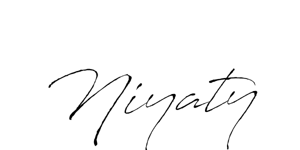 Antro_Vectra is a professional signature style that is perfect for those who want to add a touch of class to their signature. It is also a great choice for those who want to make their signature more unique. Get Niyaty name to fancy signature for free. Niyaty signature style 6 images and pictures png