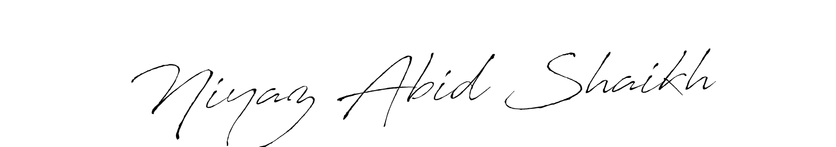Also we have Niyaz Abid Shaikh name is the best signature style. Create professional handwritten signature collection using Antro_Vectra autograph style. Niyaz Abid Shaikh signature style 6 images and pictures png