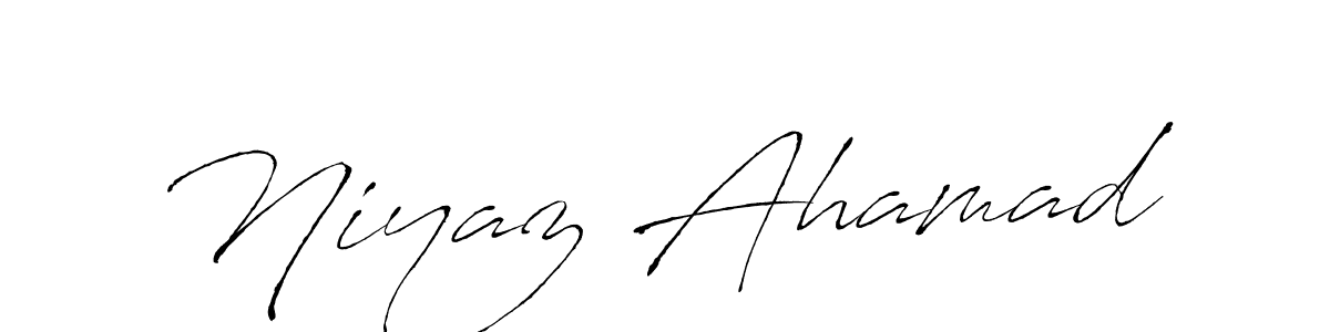 How to make Niyaz Ahamad name signature. Use Antro_Vectra style for creating short signs online. This is the latest handwritten sign. Niyaz Ahamad signature style 6 images and pictures png