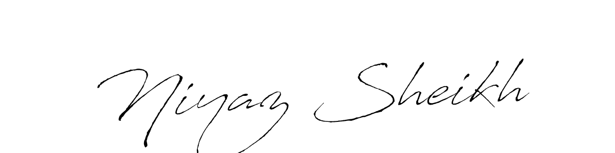 Design your own signature with our free online signature maker. With this signature software, you can create a handwritten (Antro_Vectra) signature for name Niyaz Sheikh. Niyaz Sheikh signature style 6 images and pictures png