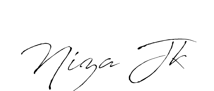 Antro_Vectra is a professional signature style that is perfect for those who want to add a touch of class to their signature. It is also a great choice for those who want to make their signature more unique. Get Niza Jk name to fancy signature for free. Niza Jk signature style 6 images and pictures png