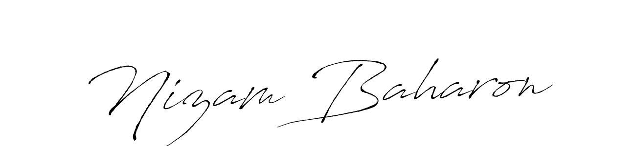 Once you've used our free online signature maker to create your best signature Antro_Vectra style, it's time to enjoy all of the benefits that Nizam Baharon name signing documents. Nizam Baharon signature style 6 images and pictures png