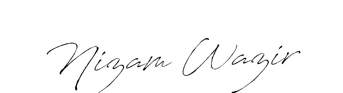 if you are searching for the best signature style for your name Nizam Wazir. so please give up your signature search. here we have designed multiple signature styles  using Antro_Vectra. Nizam Wazir signature style 6 images and pictures png