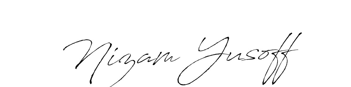 Use a signature maker to create a handwritten signature online. With this signature software, you can design (Antro_Vectra) your own signature for name Nizam Yusoff. Nizam Yusoff signature style 6 images and pictures png