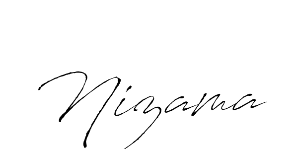 How to make Nizama signature? Antro_Vectra is a professional autograph style. Create handwritten signature for Nizama name. Nizama signature style 6 images and pictures png