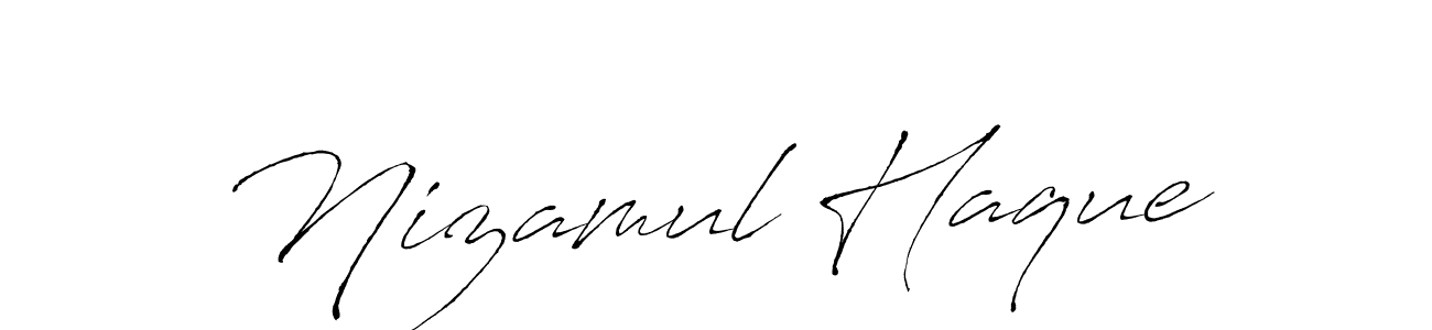 How to make Nizamul Haque signature? Antro_Vectra is a professional autograph style. Create handwritten signature for Nizamul Haque name. Nizamul Haque signature style 6 images and pictures png
