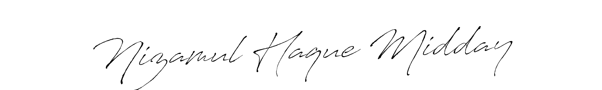Nizamul Haque Midday stylish signature style. Best Handwritten Sign (Antro_Vectra) for my name. Handwritten Signature Collection Ideas for my name Nizamul Haque Midday. Nizamul Haque Midday signature style 6 images and pictures png