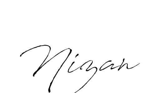 How to make Nizan name signature. Use Antro_Vectra style for creating short signs online. This is the latest handwritten sign. Nizan signature style 6 images and pictures png