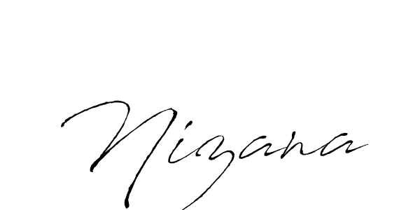 How to make Nizana name signature. Use Antro_Vectra style for creating short signs online. This is the latest handwritten sign. Nizana signature style 6 images and pictures png