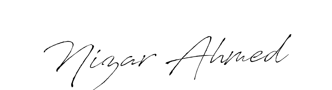 Make a beautiful signature design for name Nizar Ahmed. Use this online signature maker to create a handwritten signature for free. Nizar Ahmed signature style 6 images and pictures png