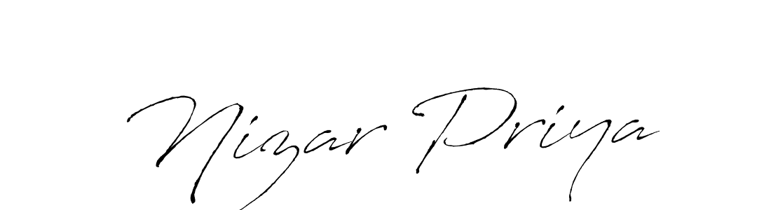 Nizar Priya stylish signature style. Best Handwritten Sign (Antro_Vectra) for my name. Handwritten Signature Collection Ideas for my name Nizar Priya. Nizar Priya signature style 6 images and pictures png