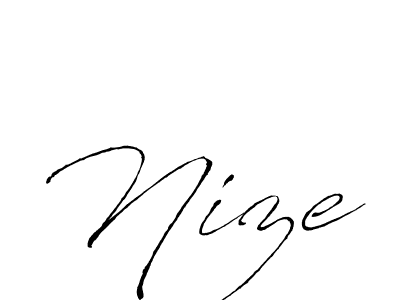 Create a beautiful signature design for name Nize. With this signature (Antro_Vectra) fonts, you can make a handwritten signature for free. Nize signature style 6 images and pictures png