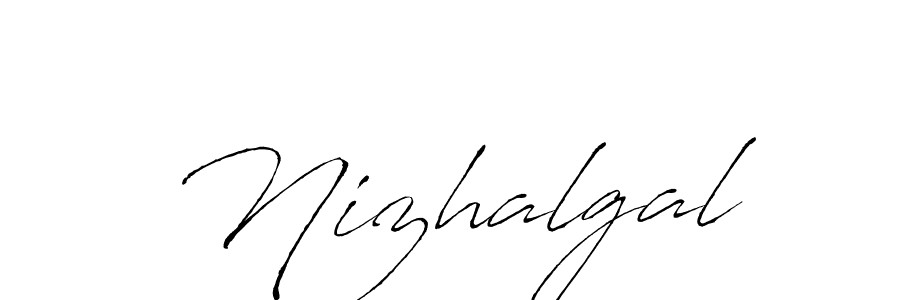 The best way (Antro_Vectra) to make a short signature is to pick only two or three words in your name. The name Nizhalgal include a total of six letters. For converting this name. Nizhalgal signature style 6 images and pictures png