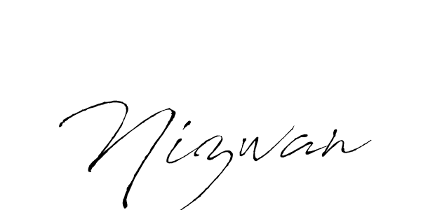 if you are searching for the best signature style for your name Nizwan. so please give up your signature search. here we have designed multiple signature styles  using Antro_Vectra. Nizwan signature style 6 images and pictures png