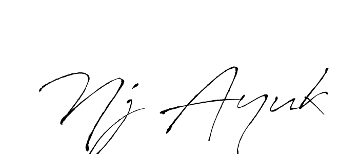 Also we have Nj Ayuk name is the best signature style. Create professional handwritten signature collection using Antro_Vectra autograph style. Nj Ayuk signature style 6 images and pictures png