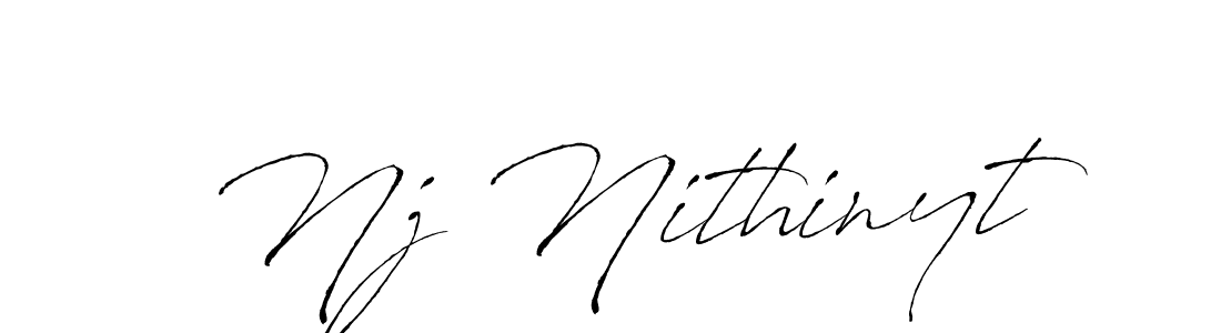 Use a signature maker to create a handwritten signature online. With this signature software, you can design (Antro_Vectra) your own signature for name Nj Nithinyt. Nj Nithinyt signature style 6 images and pictures png