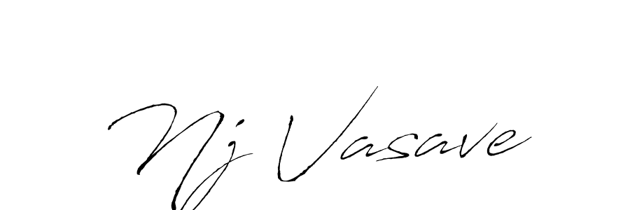 The best way (Antro_Vectra) to make a short signature is to pick only two or three words in your name. The name Nj Vasave include a total of six letters. For converting this name. Nj Vasave signature style 6 images and pictures png