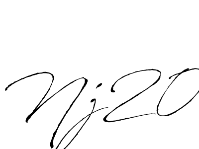 Nj20 stylish signature style. Best Handwritten Sign (Antro_Vectra) for my name. Handwritten Signature Collection Ideas for my name Nj20. Nj20 signature style 6 images and pictures png