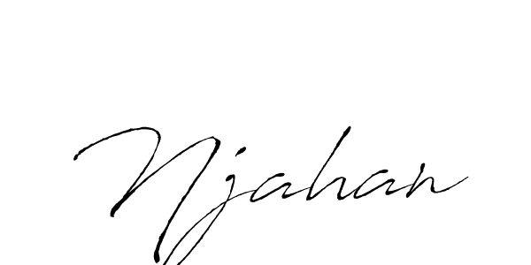 You should practise on your own different ways (Antro_Vectra) to write your name (Njahan) in signature. don't let someone else do it for you. Njahan signature style 6 images and pictures png