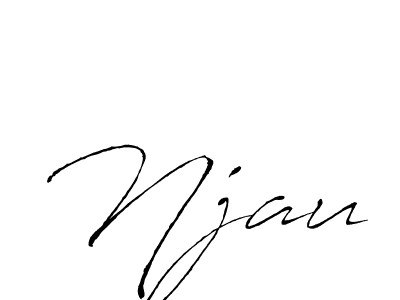 Njau stylish signature style. Best Handwritten Sign (Antro_Vectra) for my name. Handwritten Signature Collection Ideas for my name Njau. Njau signature style 6 images and pictures png