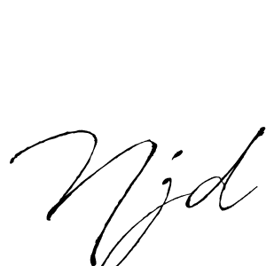 Use a signature maker to create a handwritten signature online. With this signature software, you can design (Antro_Vectra) your own signature for name Njd. Njd signature style 6 images and pictures png