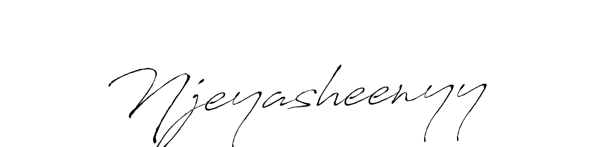 How to make Njeyasheenyy name signature. Use Antro_Vectra style for creating short signs online. This is the latest handwritten sign. Njeyasheenyy signature style 6 images and pictures png
