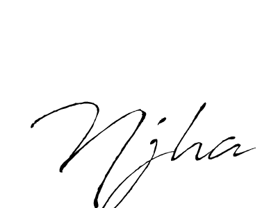 Also You can easily find your signature by using the search form. We will create Njha name handwritten signature images for you free of cost using Antro_Vectra sign style. Njha signature style 6 images and pictures png