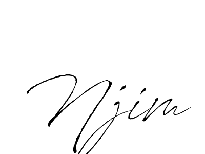 Also we have Njim name is the best signature style. Create professional handwritten signature collection using Antro_Vectra autograph style. Njim signature style 6 images and pictures png