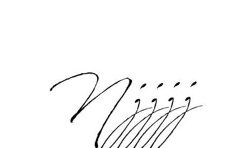 Njjjj stylish signature style. Best Handwritten Sign (Antro_Vectra) for my name. Handwritten Signature Collection Ideas for my name Njjjj. Njjjj signature style 6 images and pictures png