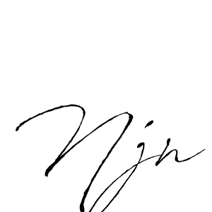 Njn stylish signature style. Best Handwritten Sign (Antro_Vectra) for my name. Handwritten Signature Collection Ideas for my name Njn. Njn signature style 6 images and pictures png