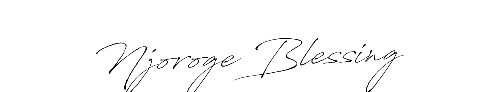 Also we have Njoroge Blessing name is the best signature style. Create professional handwritten signature collection using Antro_Vectra autograph style. Njoroge Blessing signature style 6 images and pictures png