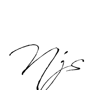 if you are searching for the best signature style for your name Njs. so please give up your signature search. here we have designed multiple signature styles  using Antro_Vectra. Njs signature style 6 images and pictures png